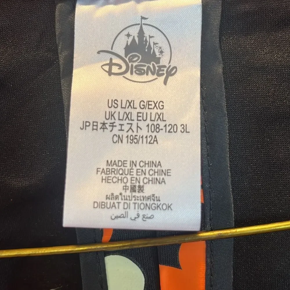 Disney Mickey Mouse Pumpkin Glow-in-the-Dark Suit Jacket Costume L/XL